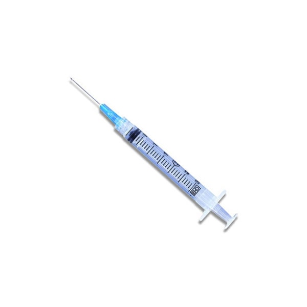 Syringe With Hypodermic Needle Precisionglide 3 Ml 23 Gauge 1 1 2 Inch Detachable Needle Without Safety Medstat Syringe With Hypodermic Needle Precisionglide 3 Ml 23 Gauge 1 1 2 Inch Detachable Needle Without Safety Medstat